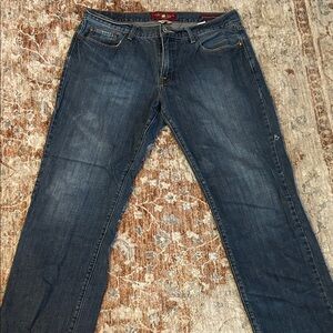 Lucky Brand Men's Dark Blue Straight Jeans